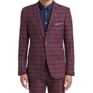 Paisley & Gray berry plaid suit